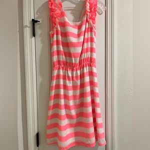 Lilly Pulitzer pink and white striped dress